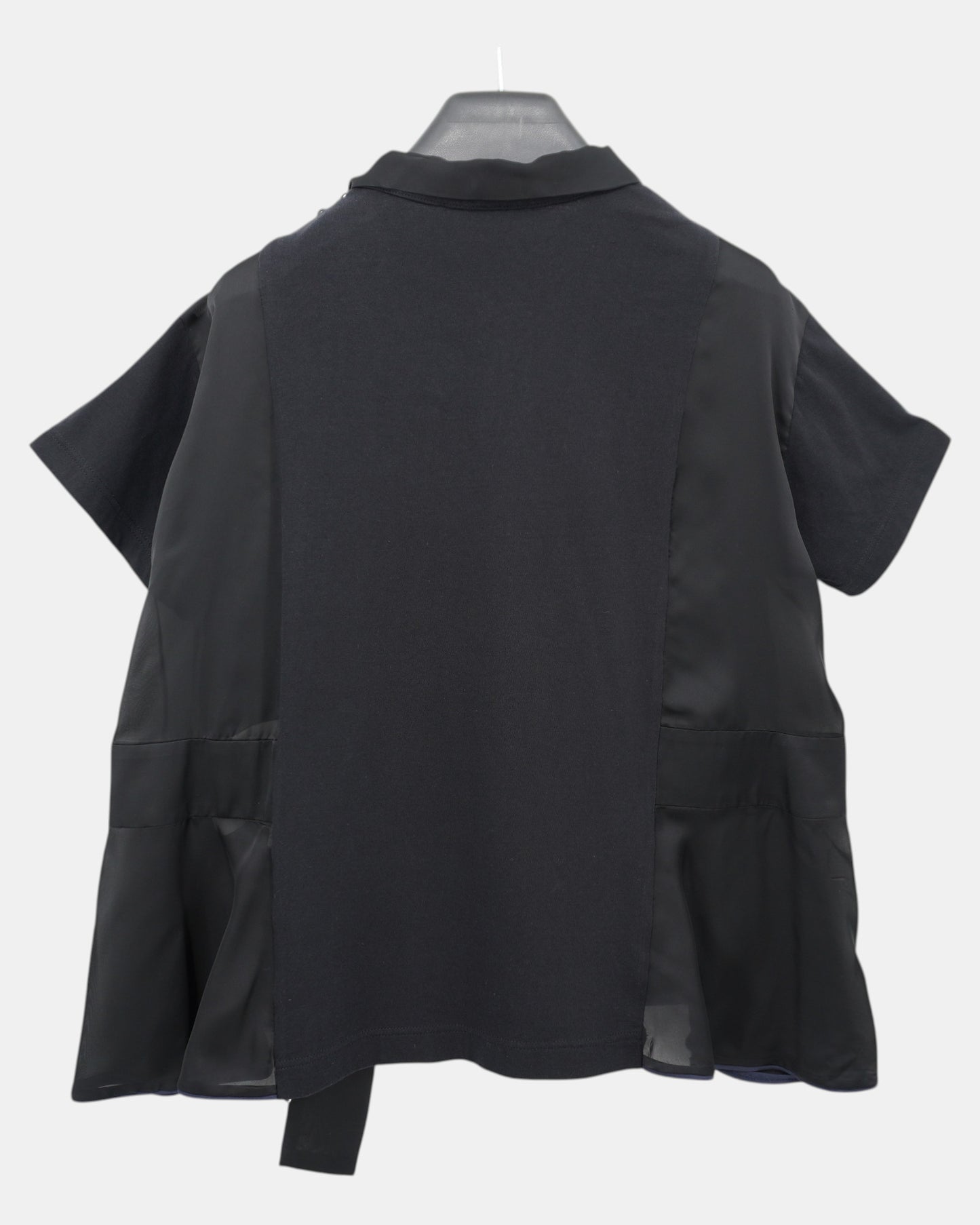 Sacai Black Tie Neck Top Japan Size 3