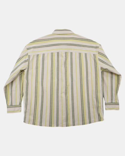 Dickies Green & Yellow Striped Button Down Shirt Men's 2XL