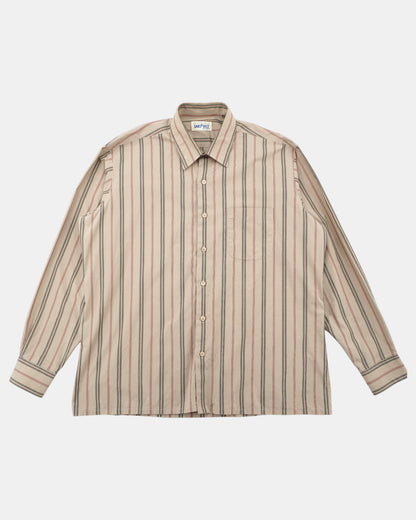 Vintage Sansabelt Shop Striped Button Down Shirt Men's Large