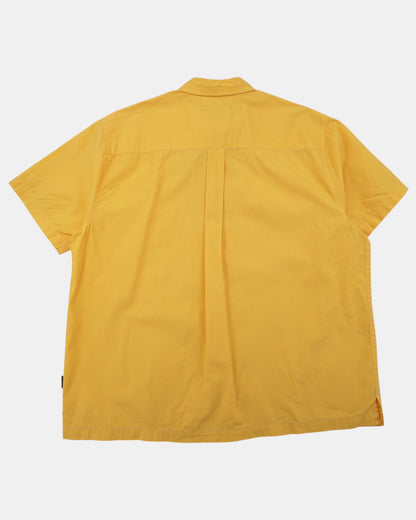 Vintage Structure Yellow Short Sleeve Button Down Shirt XL
