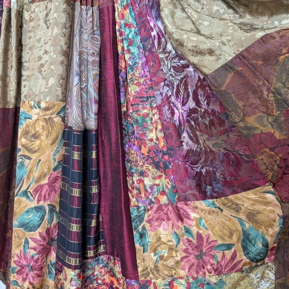 Maggie Shepherd Patchwork Silk Blend Kimono Jacket