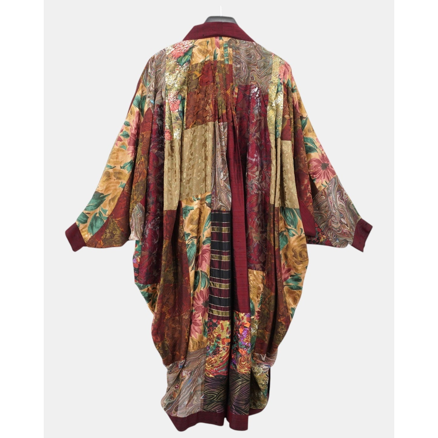 Maggie Shepherd Patchwork Silk Blend Kimono Jacket